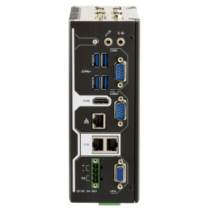 ARBOR ARES-5311 Fanless DIN-Rail Embedded System with Intel Atom x7-E3950 or Celeron N3350, 3 LAN, 4 USB, 9 COM